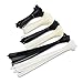 Cable Matters Combo Pack 200 Reusable 6+8+12-Inch Nylon Cable Ties in Black and White
