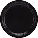 Big Party Pack Paper Dinner Plates 9-Inch, 50/Pkg, Black