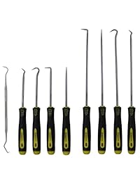 9 piezas Larga y Corta Pick Hook Set Plus Junta tórica herramienta