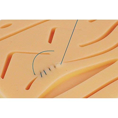 image for Doc Tools Large 3 Layer Suture Practice Pad Skin with 14 Wounds on Acr