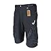 Lixada Baggy Shorts Cycling Bicycle Bike MTB Pants Shorts Breathable Loose Fit Casual Outdoor Cycling Running Clothes Polyamide Lycra with Zippered Pockets