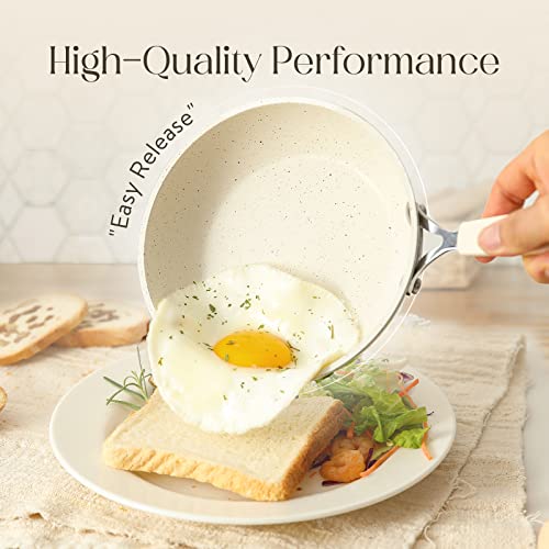 CAROTE Nonstick Small Frying Pan Skillet, 6" Egg Pan Omelet Pan, Non