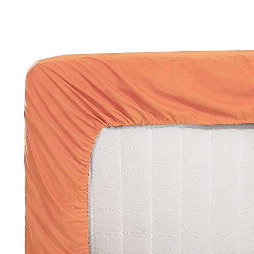 The Great American Store ! Flash Sale ! 600 Thread Count 100% Cotton - 24 Inch Extra Deep Pocket Bed Sheet Set - Full XL, Solid Coral - Thumbnail 3