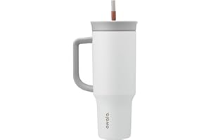 Owala Stainless Steel Triple Layer Insulated Travel Tumbler with Spill Resistant Lid, Straw, and Carry Handle, BPA Free, 40 o