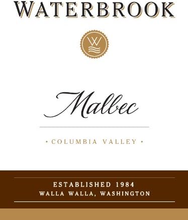 2014 Waterbrook Malbec, Columbia Valley 750 mL