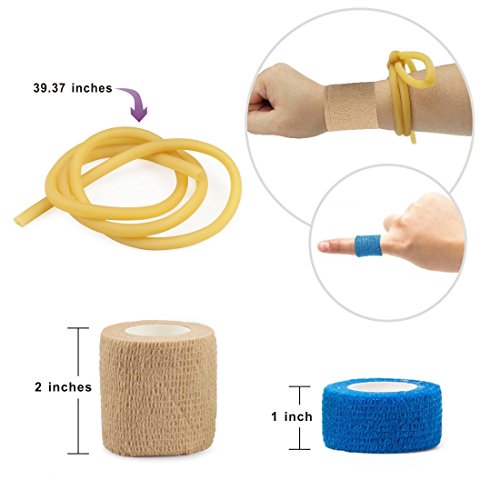 image for Idefair(TM) Self Adhesive Cohesive Wrap Bandage, Elastic Breathable St