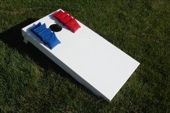 White 4x2' Regulation Cornhole Set (Bags Included) by SC Cornhole
