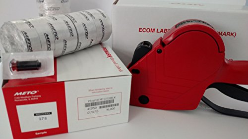 Primark P14 Price Labelgun Value Pack, Pricing Gun, Box White (Grocery Print) Labels, Ink Roller