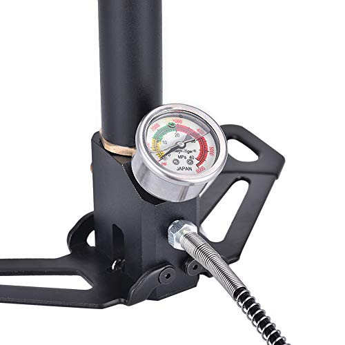 Vogvigo 4 Stage High Pressure Air Gun Rifle Filling Stirrup Pump 40MPA Hand Pump Built-in Double-Deck Oil and Water Separator 4500 psi (4 Stage) - Thumbnail 3