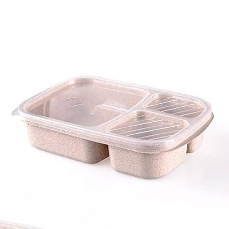 RZIXUEN Caja de Almuerzo Paja De Trigo Contenedor De ...