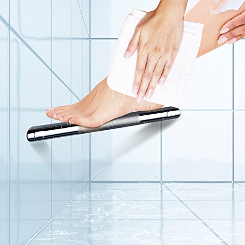 SANLIV Chrome Shower Foot Rest Bar,Corner Shower Foot Rest For Shaving