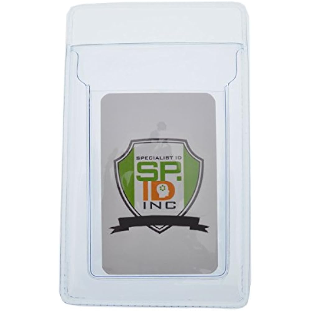 Heavy Badge Holders Duty Vinyl Pocket Protector With Vertical ID By (1