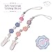 Silicone Pacifier Clip Girl with Teething Pain Relief Beads, 2 BPA Free Teething Toy Set, Best Unique Gifts for Baby Shower, Universal Holder for Binky, WubbaNub, NUK, Avent Soothie and MAM Pacifiers