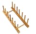 Bamboo Plate Rack For Cabinet With Gift Box, Kitchen Storage Holder Stand for Dish / Bowl / Pot Lid / Sheet Pans /Cutting Board by HTB (1 PCS)