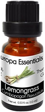 Europa Essentials 100% Pure Therapeutic Grade Essential Oils, 36 Aromatherapy Scents Collection – Lemongrass, 10ml