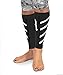 Gabor Fitness Graduated 20-25mm Hg Compression Running Leg Sleeves, Large, Black