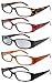 5-Pack Spring Hinge Reading Glasses Women Includes Sun Readers +1.50