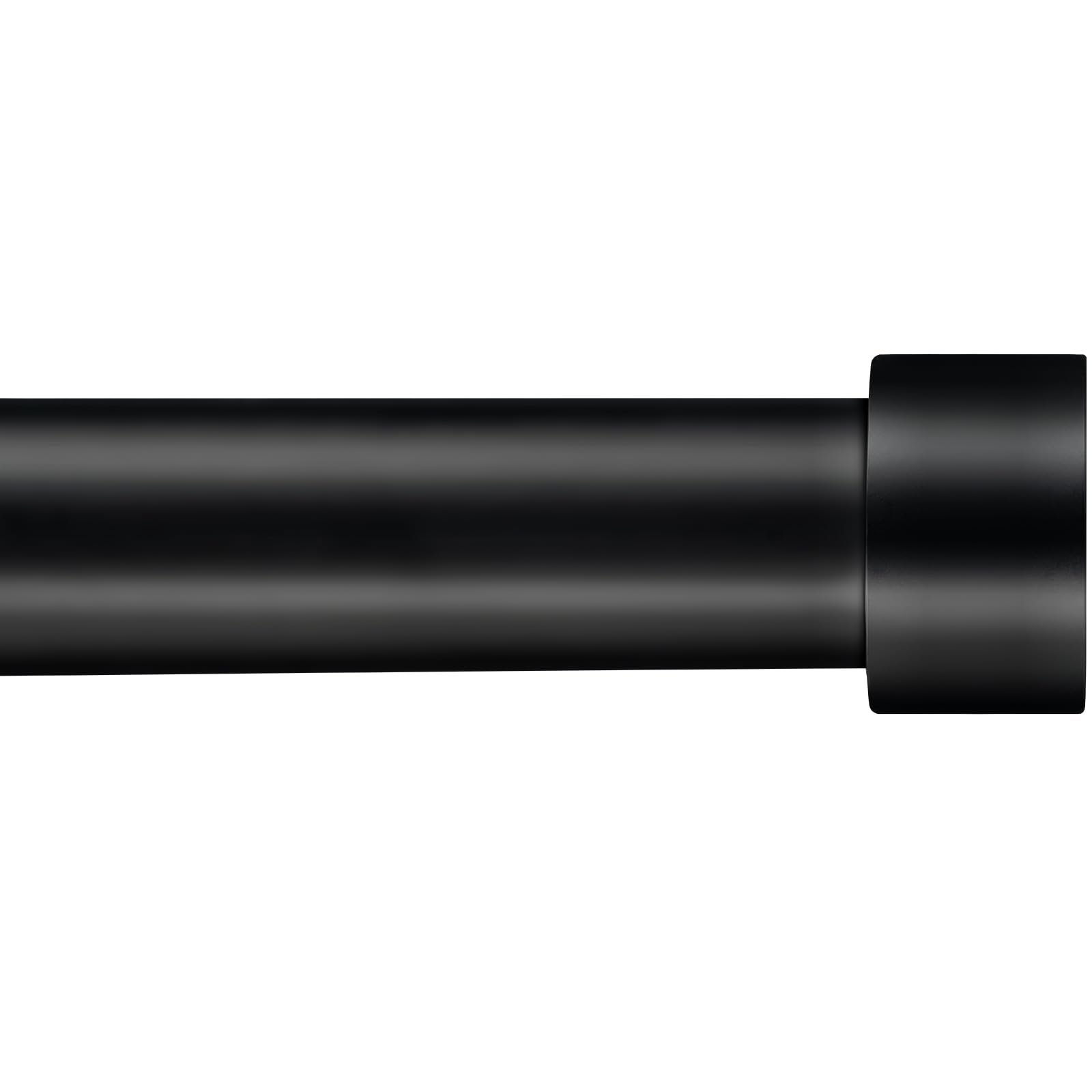 Photo 1 of Black Curtain Rods, Curtain Rods for Windows 66 to 120, Heavy Duty 1 Inch Curtain Rod, Outdoor Drapery Rods, Adjustable Curtain Rod, Modern Rod for Curtains