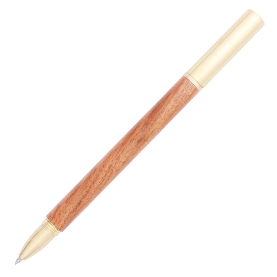 Gullor Natural Sandalwood Rollerball Pen, Nice Gift Pen - Brown