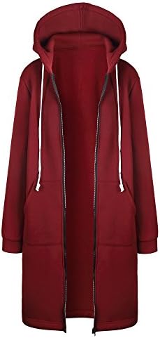 Bestoppen 2018 Women Warm Zipper Open Hoodies Sweatshirt Long Coat Jacket Tops Outwear for Women Ladies