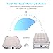 TOPELEK Air Mattress, Twin Size Airbed with Built-in Electric Pump, Flocked Fabrics & Extra Thick PVC, Storage Bag, Easy Setup for Indoors and Outdoors Use, Height 18”, Greythumb 2
