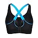 SYROKAN Women's Bounce Control Wirefree High Impact Full Figure Support Sports Bra Black 40DD