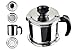 Nellam Grease Container with Separator, Includes Bonus Sponge and Towel - Durable Bacon Cooking Oil Strainer and Cooking Grease Can for Reusing Oil Stainless Steel