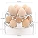 HouseHoo Egg Steamer Rack for Instant Pot 5,6,8 qt, Egg Rack, 2 Pack Stainless Steel Egg Rack for Instant Pot Accessories, 2 Sizes Egg Steamer Rack Compatible with Instant Pot