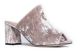 J. Adams High Heel Sandal Mule - Comfortable Everyday Slip On Heel - Trendy Cute Slipper Shoe - Peace by