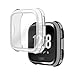 Falandi 3 Packs Screen Protector Case Compatible for Fitbit Versa, Ultra Slim Soft Full Cover Case for Fitbit Versa Face Cover Silver Black Clear (Classical 3-Pack)