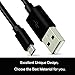 Micro USB Cables [3-Pack], iSeeker 3.3ft Premium High Speed USB 2.0 A Male to Micro B Sync and Charge Cables for Android, Samsung, HTC, Motorola, Nokia and More (3.3ft-Black)