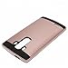 LG G4 Case, [Dual Layer] 2-Piece Style Hybrid Shockproof Hard Case Cover for LG G4 2015 Release (Rose Gold)