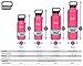 Healthy Human Stainless Steel Water Bottle | Double Walled Vacuum Insulated Water Thermos for Adults | Eco-Friendly Travel Bottles with Leak Proof Lid (Hawaiian Pink, 32oz/946ML)