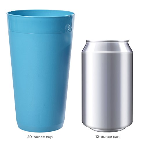Newport 20ounce Unbreakable Plastic Tumblers set of 12 in 4 Coastal