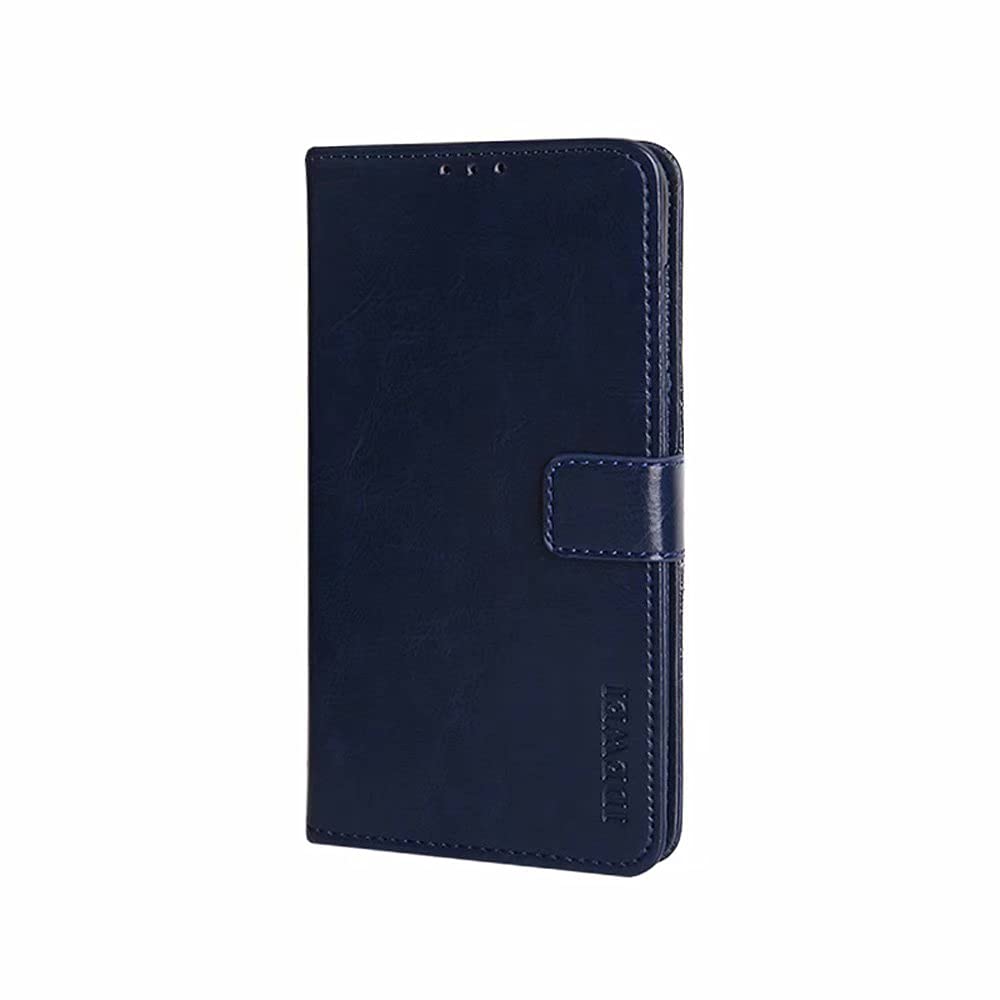 COQUE Case for OPPO CPH2211 Cover,TPU+Leather Magnetic Closure Book Stand Wallet Cover with Card Slots Shockproof for Flip Folio Protective OPPO CPH2211-Blue