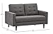 Amazon Brand – Rivet Cove Mid-Century Modern Tufted Loveseat Sofa, 56