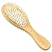 Aisilk 8.7inch Wooden Bamboo Hair Vent Brush Keratin Care and Beauty SPA Massager Massage Comb - Made from Natural Cherry Wood