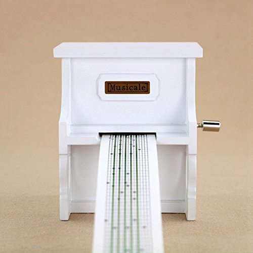 Youtang(TM) Wooden Music Box Musical Piano, DIY Make Yr Own Song Include a Punch and 30 Music Papers, 16 with Melody and 14 are Blank for You to Create Your Own Song! (Model2)