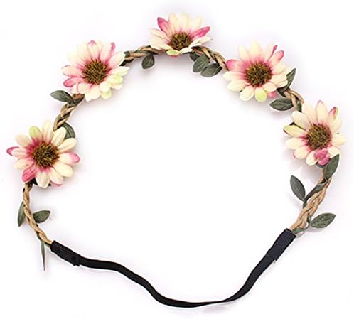 HTYhuahuan Band Crown Wedding Wreath Bridal Headdress Forehead Head Band Hair Accessories