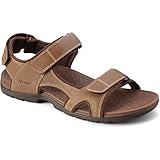 Vionic Gerrit - Mens Adjustable Sandal Brown - 10