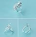 Helen de Lete Encircled Leaves Sterling Silver Open Ring Laurel Leaf Branch Adjustable Ring