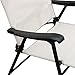 SunLife Lightweight Folding Portable Chair Weatherproof Porch Patio Yard 1-Pair of Chairs with White Cushion
