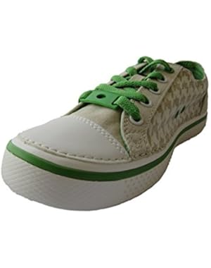 Hover Checkered Lace-Up Sneaker (Toddler/Little Kid/Big Kid),Stucco/Lime,10 M US Toddler