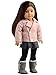 sweet dolly Doll Clothes Woolen Jacket Skirt Leggings Boots Outfits for 18 inch Dolls American Girl Doll