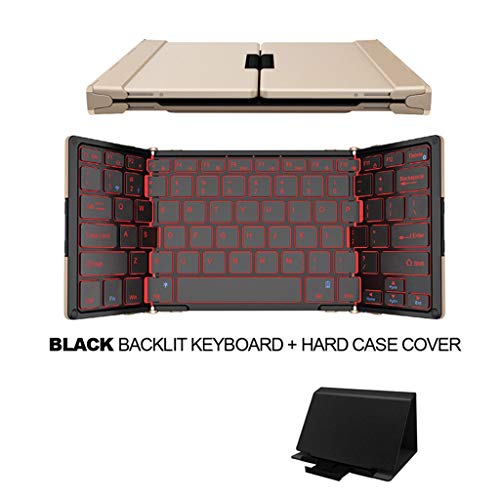 Zmsdt Aluminum Alloy Wireless and Wired Bluetooth Keyboard with Nice Backlight for Desktop Pc, IPad, iPhone, and Tablets, Laptops (Color : White Backlight)