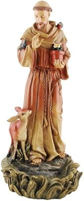 Saint Francis Of Assisi Bird Feeder Resin Outdoor Garden Statue 12