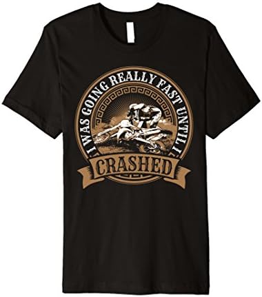 Men's I Was Going Really Fast Until I Crashed - Motocross T-Shirt 3XL Black