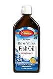 Carlson Labs Very Finest Liquid Fish Oil 16.9 Fl. Oz. Lemon Frustration Free Packaging