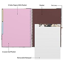 Rimilak Spiral Clipboard Folio with Refillable