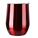 Uspeedy 12 OZ Stainless Steel Wine Glasses, Wine Cup, Wine Tumbler Sippy Cup with Lid for Red Wine, Cocktail, Liquors and Nonalcoholic Beverages (Color 0 2)
